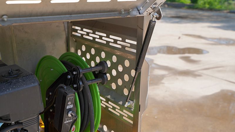 不銹鋼后掀背電動三輪高壓清洗車(800L)Q4